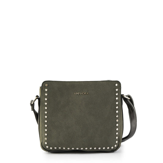 Small dark gray amnia shoulder bag