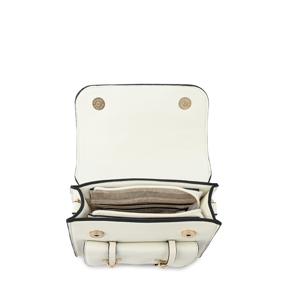 Kelly white small lid backpack