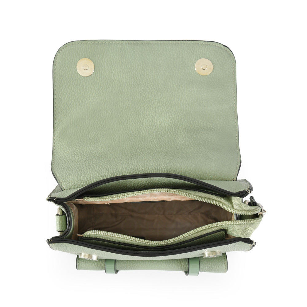 Kelly backpack with small aqua green lid