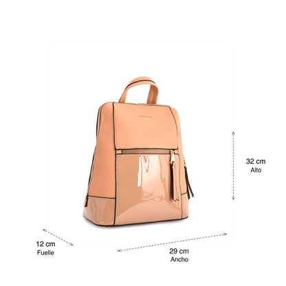 Dark Beige Azalea Medium Backpack