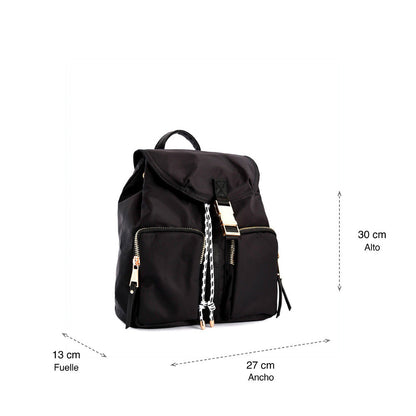 Birambi Large Lid Backpack Black