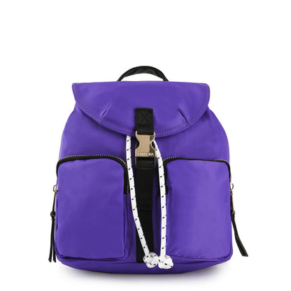 Birambi backpack with large purple lid