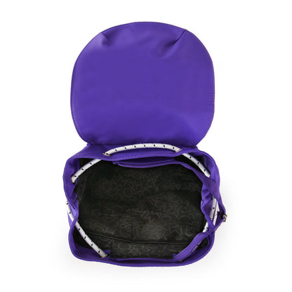 Birambi backpack with large purple lid