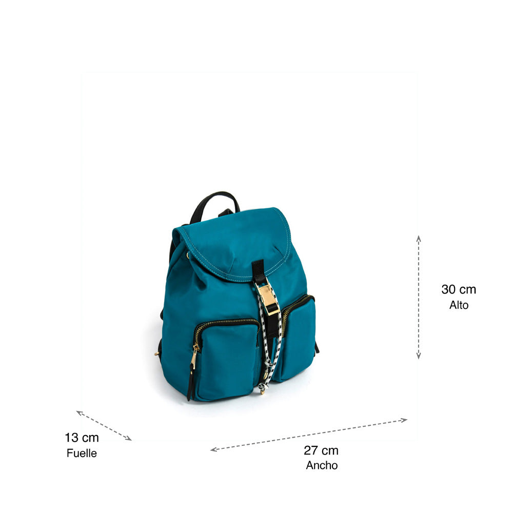 Birambi backpack with large calypso/turquoise lid