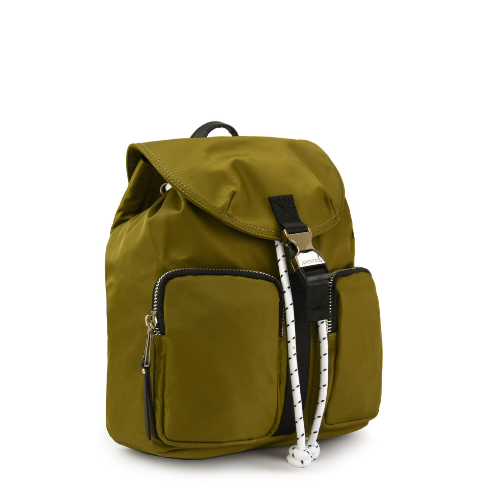 Birambi Large Lid Backpack Olive Green