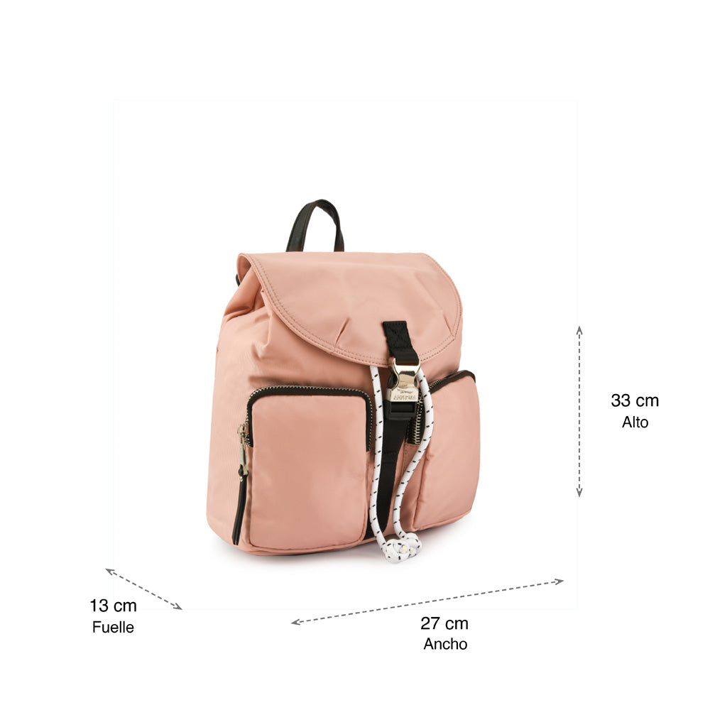 Birambi Large Lid Backpack Light Pink