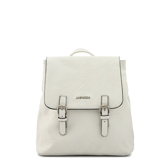 White Aymar Medium Lid Backpack