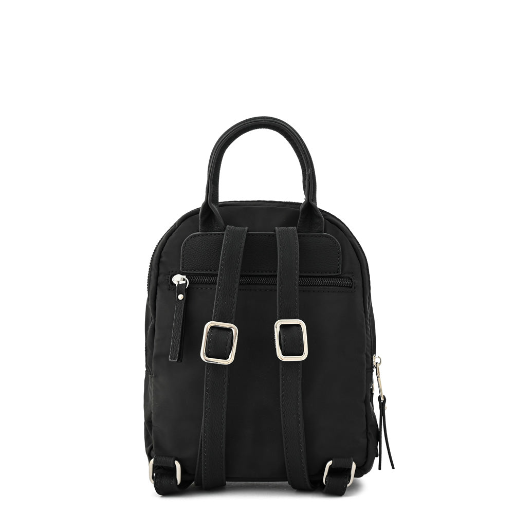 Catriel small textured black backpack