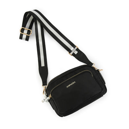 Aferdita small black crossbody wallet