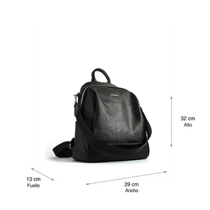Medium Magna Black Backpack