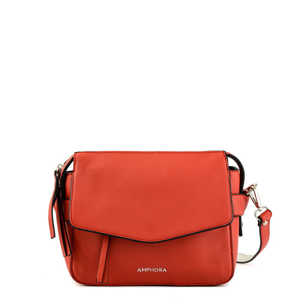 Small red celeci crossbody wallet