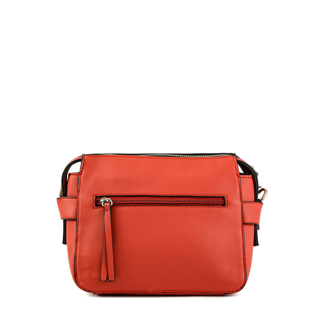Small red celeci crossbody wallet