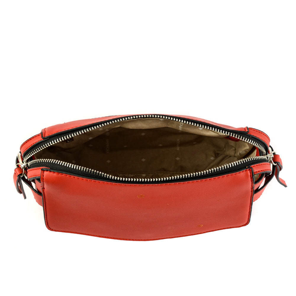 Small red celeci crossbody wallet