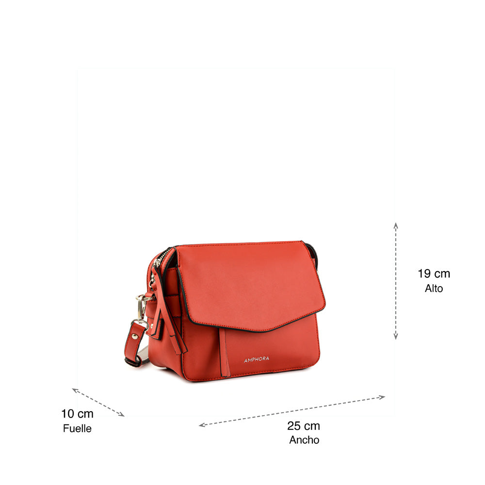 Small red celeci crossbody wallet