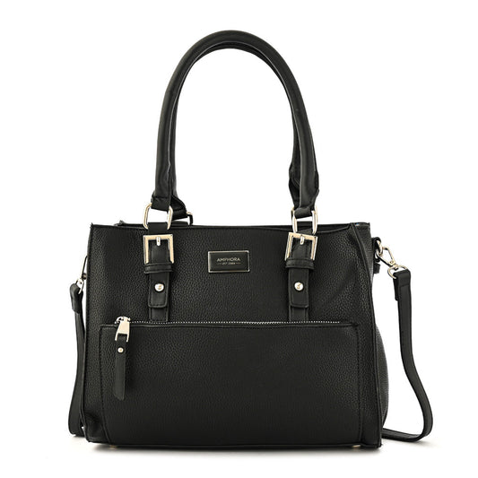 Melchar Black Two Handle Wallet