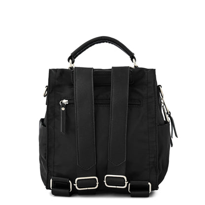 Ilisia large textured black backpack