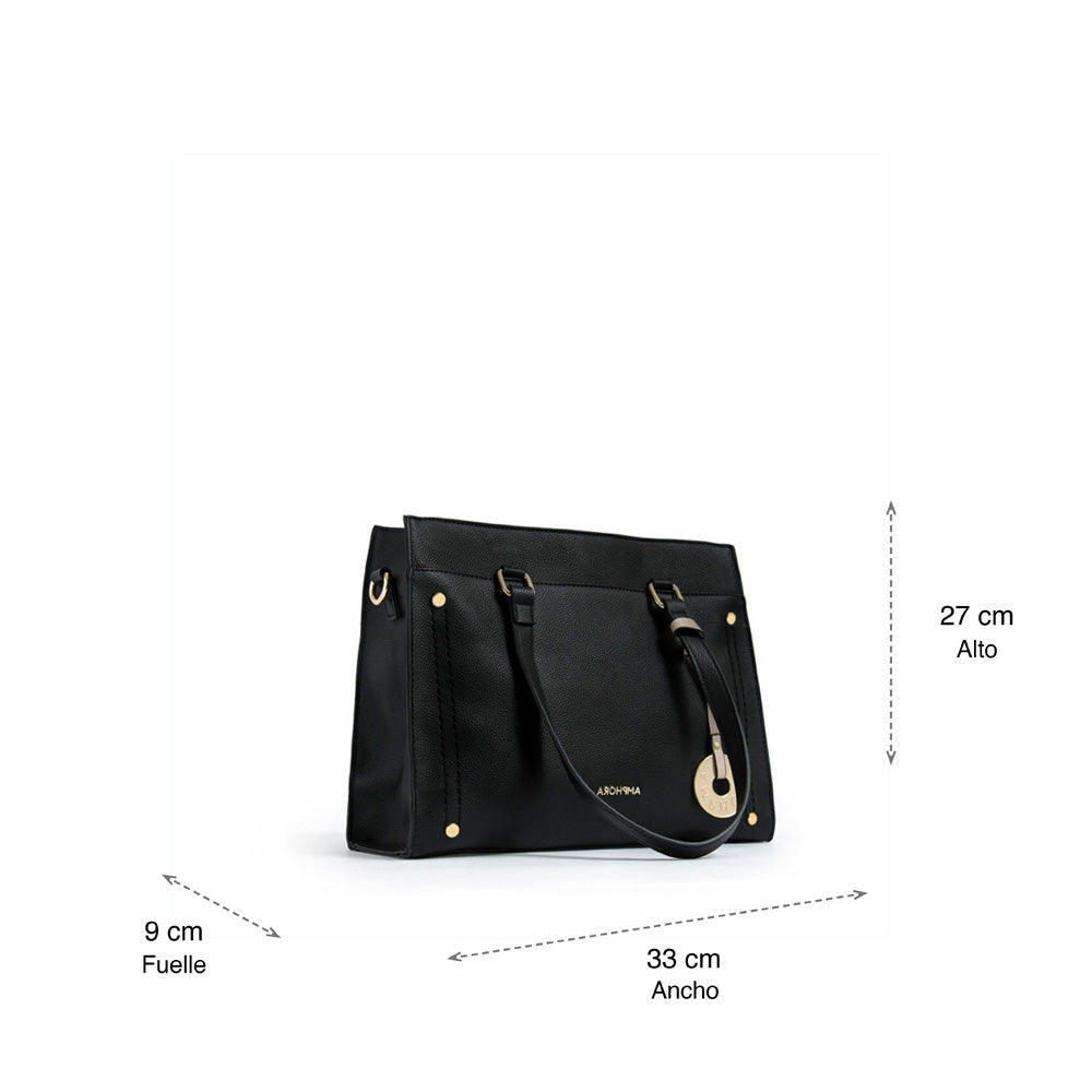 Wallet Two Handles Three divisions medium alina black