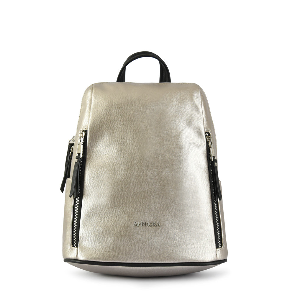 Dark Silver Briseidite Medium Backpack