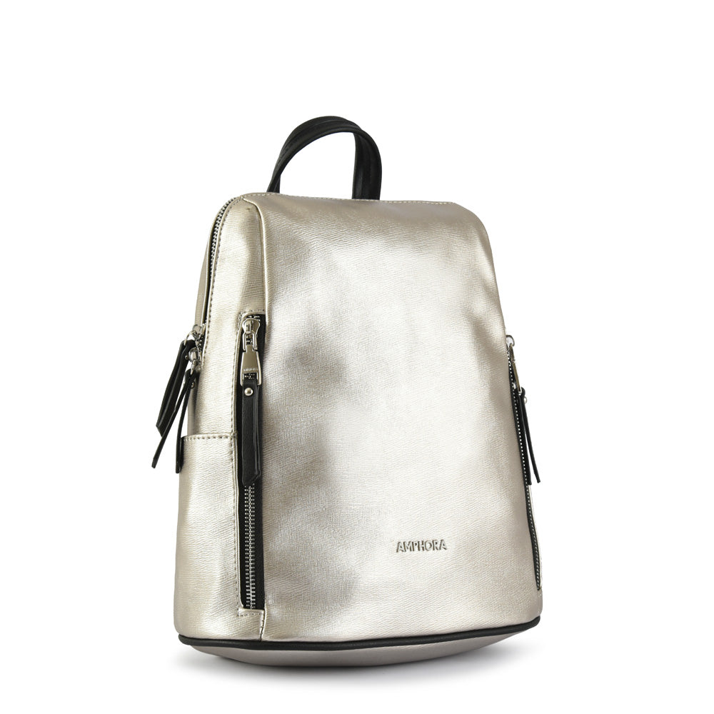 Dark Silver Briseidite Medium Backpack