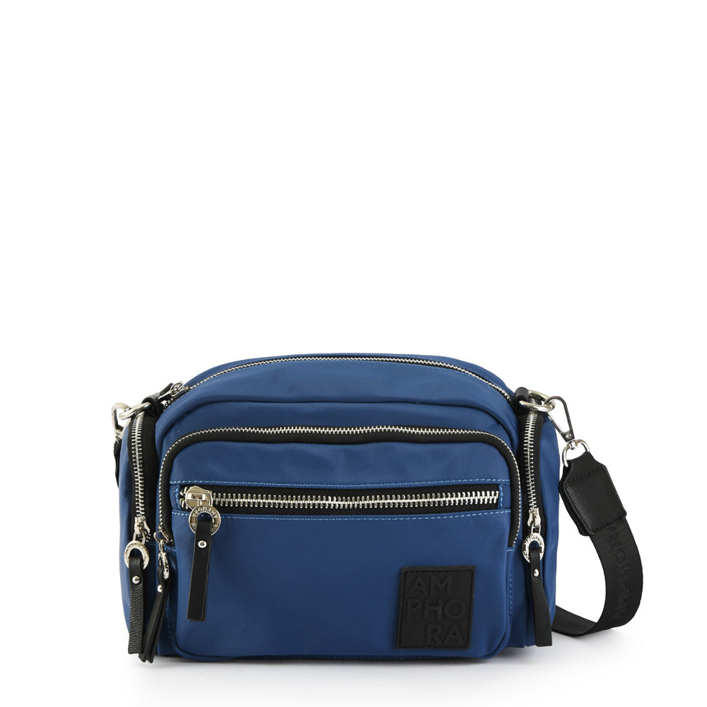 Dark blue harmonie medium crossbody bag