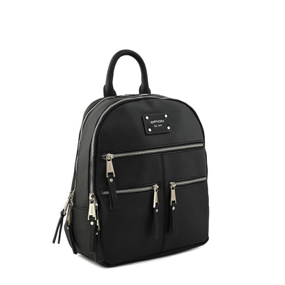 Felele Medium Textured Black Backpack