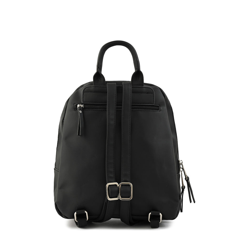 Felele Medium Textured Black Backpack