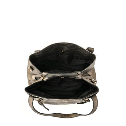 Wallet Two Handles Three divisions Clou Dark Silver