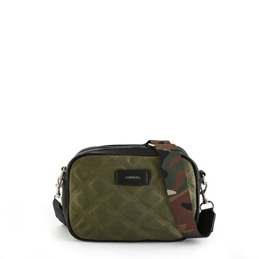 Small olive green couture crossbody bag