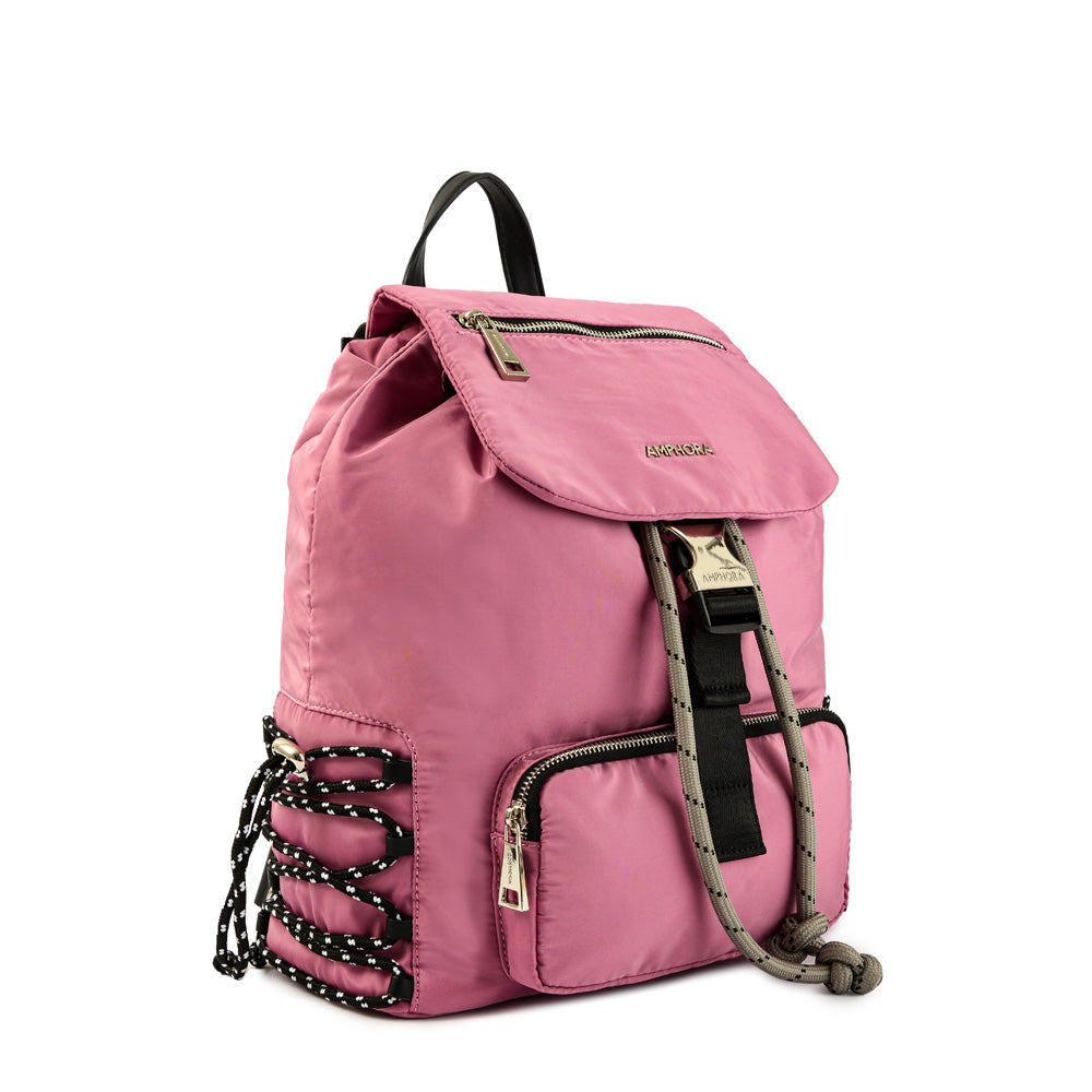 Backpack With Large Cover Soleil Pink