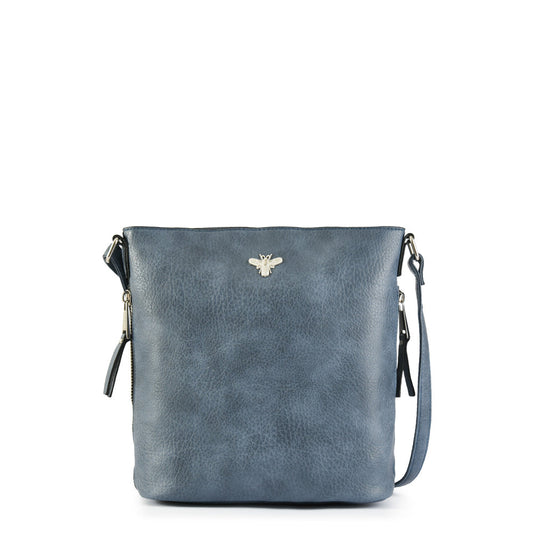 Medium abeille denim shoulder bag