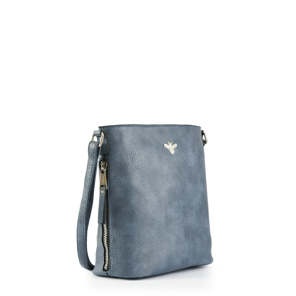 Medium abeille denim shoulder bag