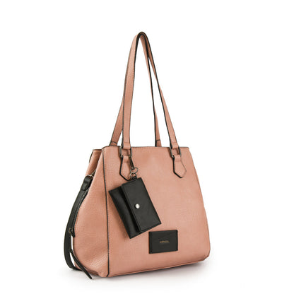 Wallet Two Handles Three divisions Medium Pitty Old Pink