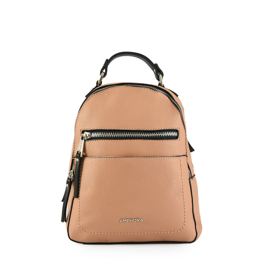 Small Dark Beige Fabi Backpack
