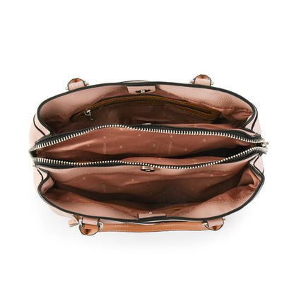 Wallet Two Handles Three divisions Medium Fabi Old Pink