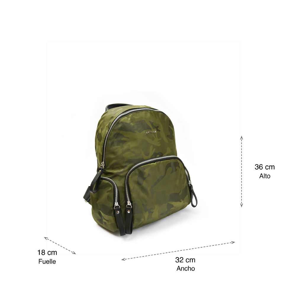 Belize large dark green backpack