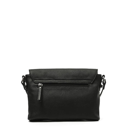 amphora cette cartera bandolera con tapa pequeña negro