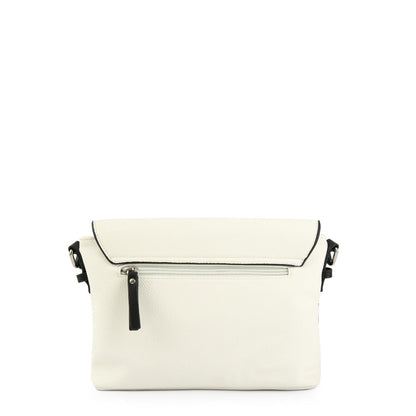 amphora cette cartera bandolera con tapa pequeña blanco crudo
