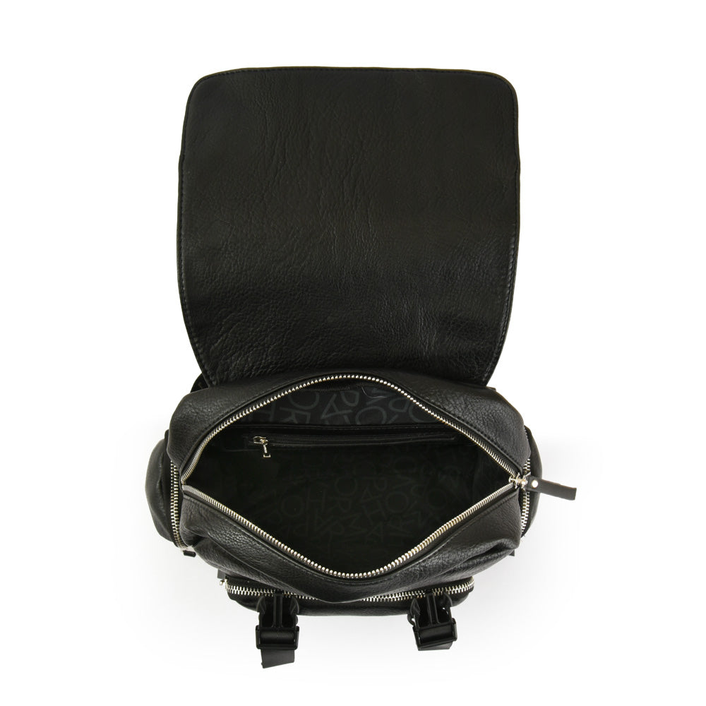 amphora dita mochila con tapa mediana negro