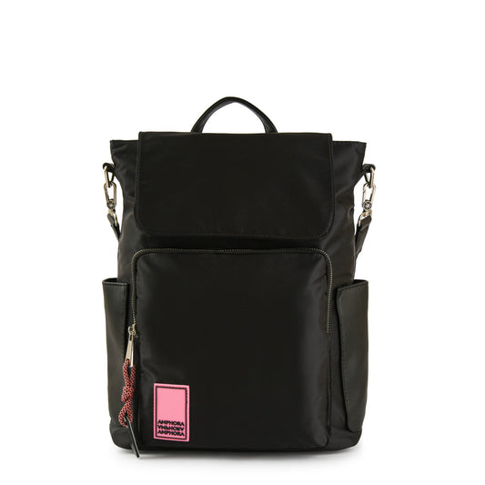 Large black poire backpack