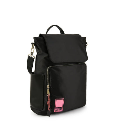 Large black poire backpack