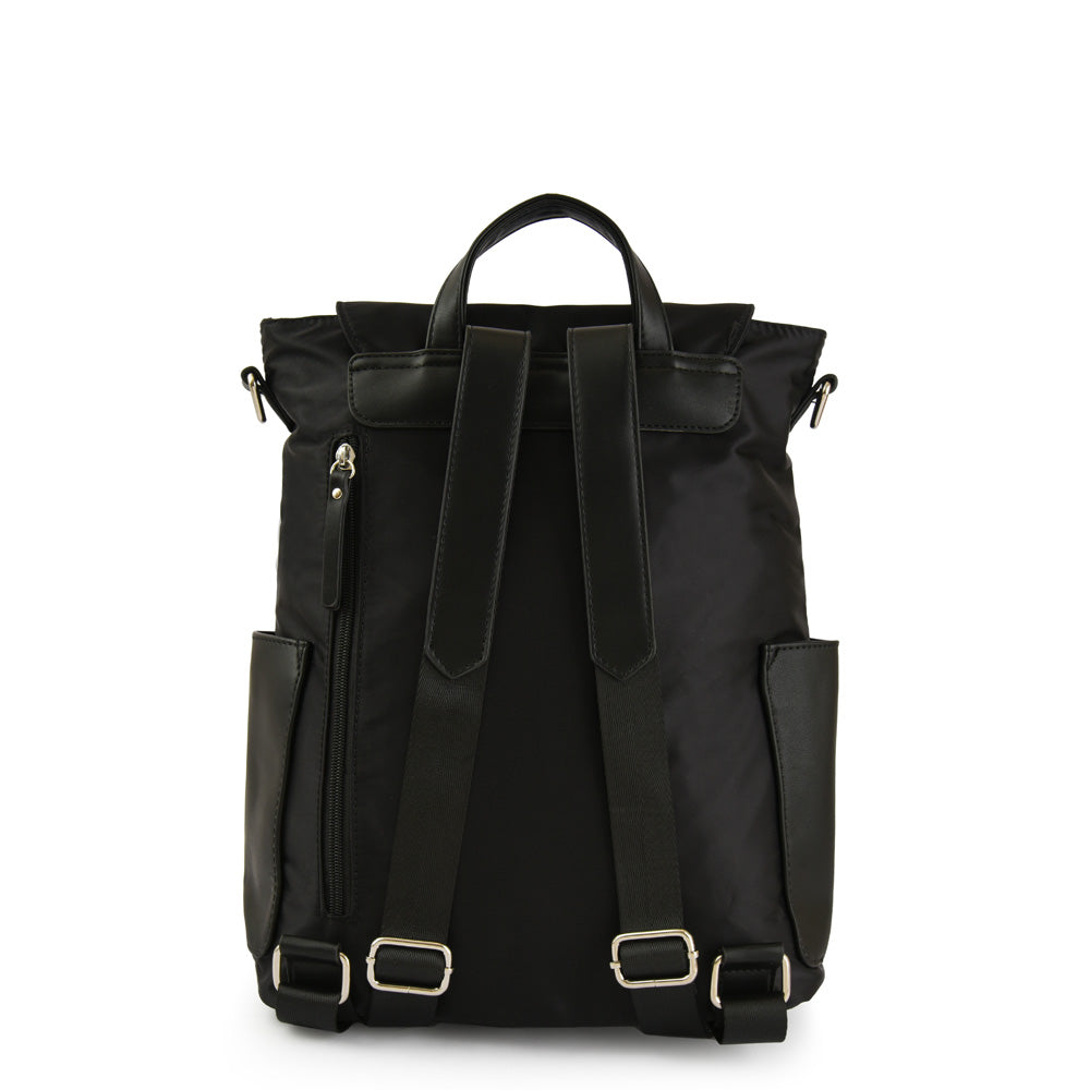 Large black poire backpack