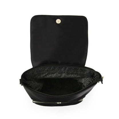 Large black poire backpack