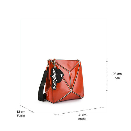 Daft Orange Medium Crossbody Wallet