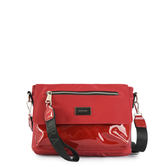 Dark Red Glory Medium Crossbody Wallet