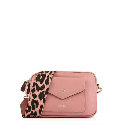 Small pink cyril crossbody wallet