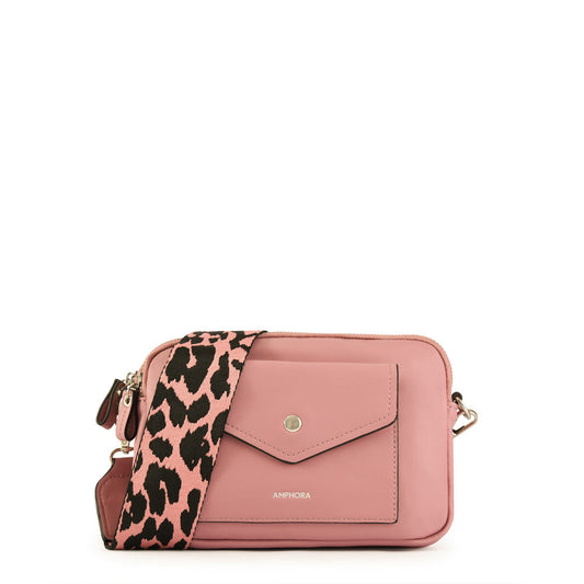 Small pink cyril crossbody wallet
