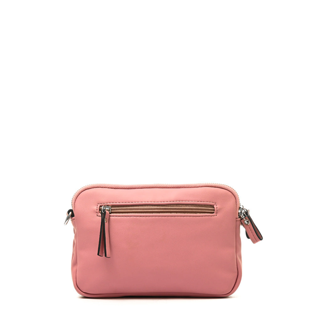 Small pink cyril crossbody wallet