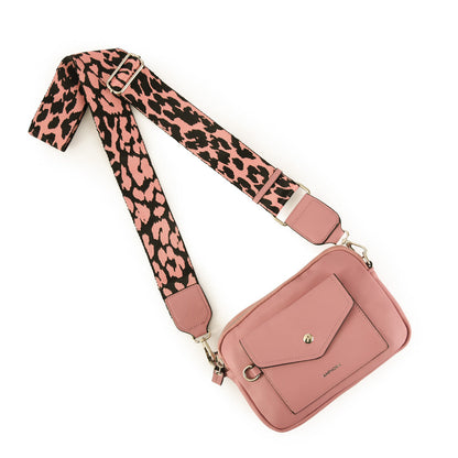 Small pink cyril crossbody wallet