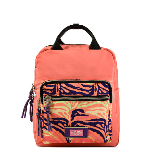Medium coral April backpack