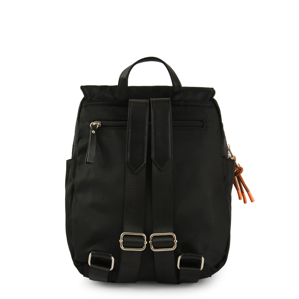 Adabella black medium lid backpack